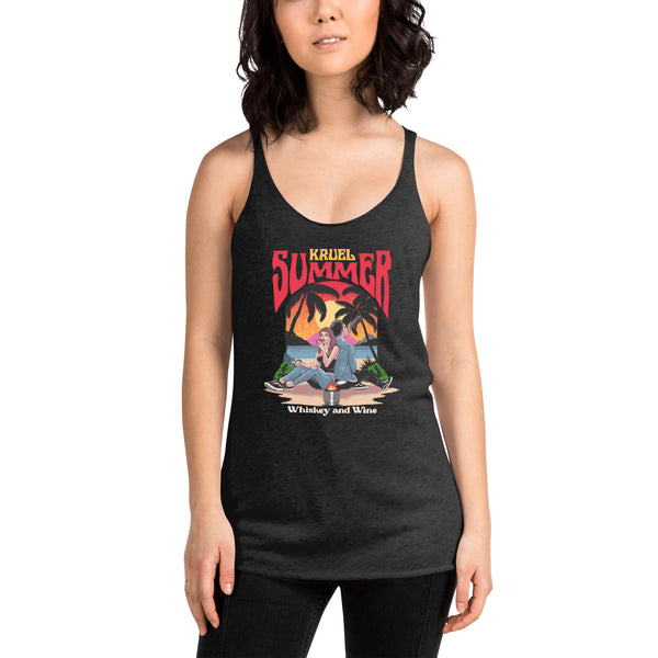 Whiskey and Wine Women's Racerback Tank