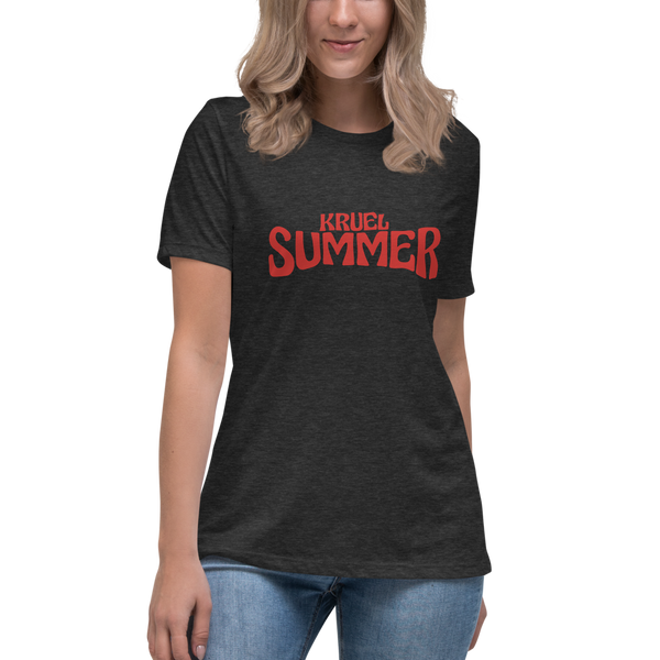 Kruel Summer Font Women's Relaxed T-Shirt