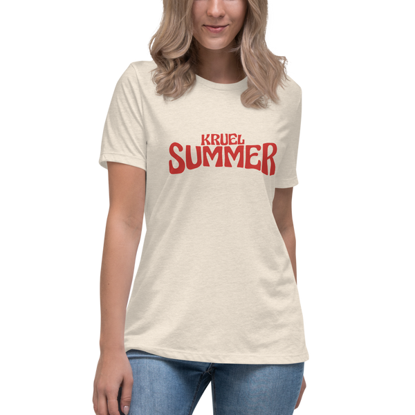 Kruel Summer Font Women's Relaxed T-Shirt