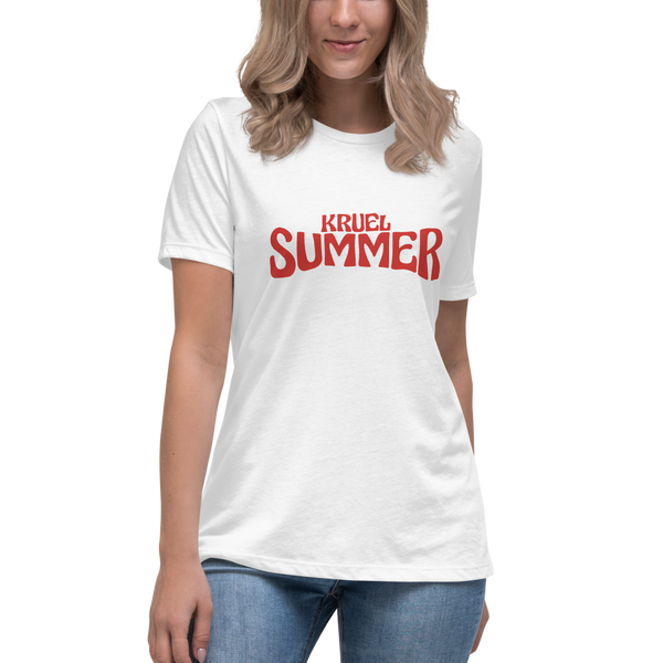 Kruel Summer Font Women's Relaxed T-Shirt